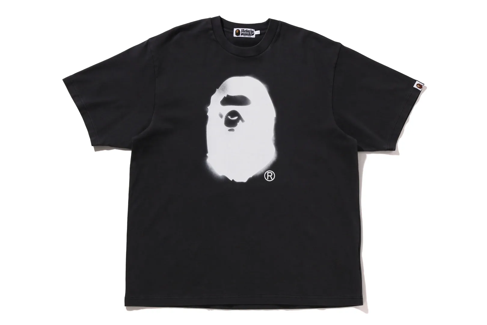 SPRAY APE HEAD GARMENT DYED RELAXED FIT TEE sold by Bape