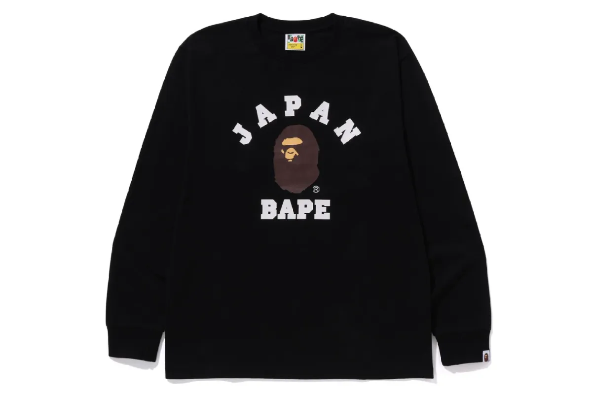 JAPAN COLLEGE CITY L/S TEE made by Bape