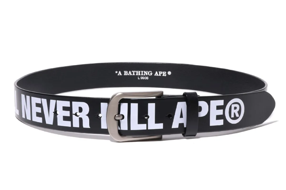 A BATHING APE LEATHER BELT made by Bape