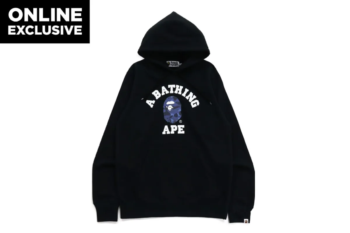COLOR CAMO COLLEGE PULLOVER HOODIE sold by Bape