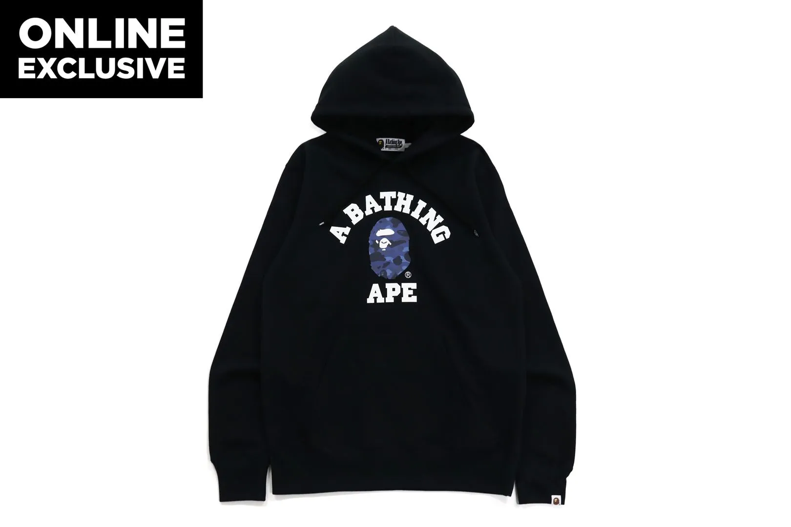 COLOR CAMO COLLEGE PULLOVER HOODIE sold by Bape