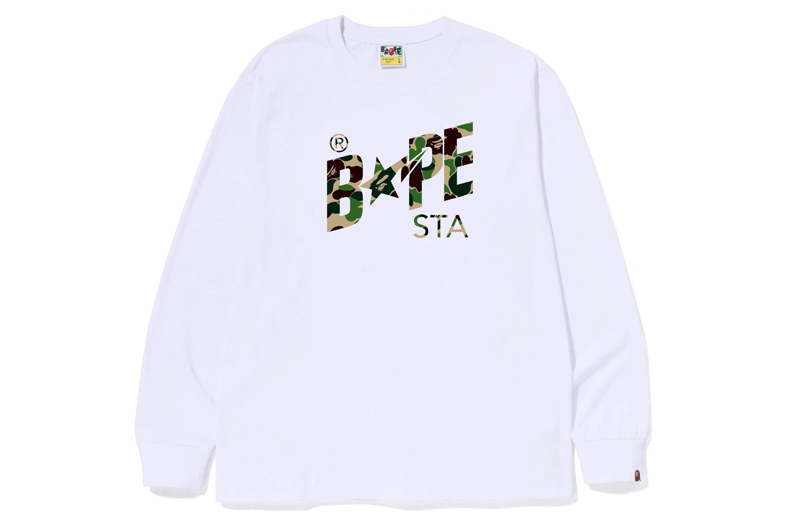 ABC CAMO BAPE STA LOGO L/S TEE sold by Bape product image thumbnail 7