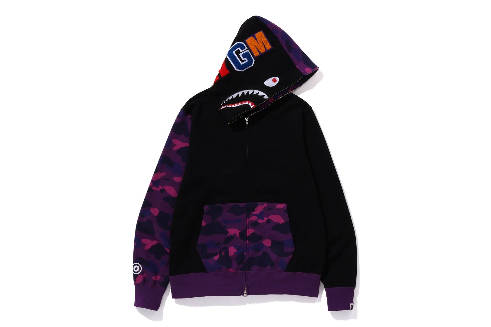 COLOR CAMO SHARK FULL ZIP HOODIE sold by Bape product image thumbnail 2