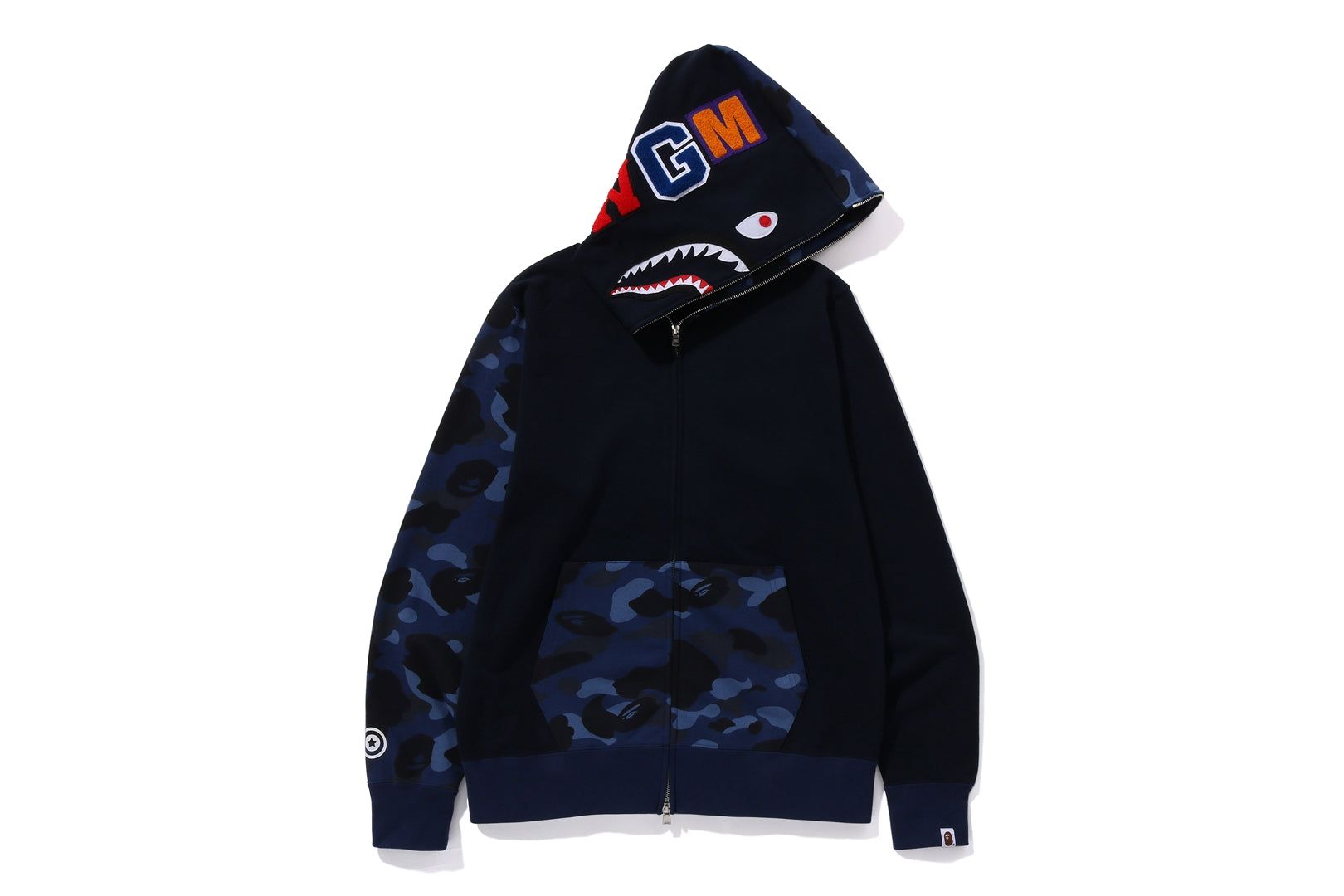 COLOR CAMO SHARK FULL ZIP HOODIE sold by Bape product image thumbnail 5