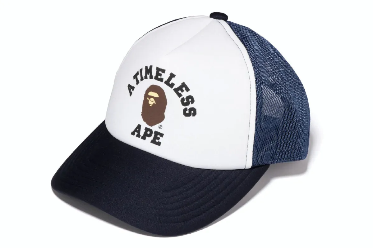 【 BAPE X JJJJOUND 】COLLEGE MESH CAP sold by Bape