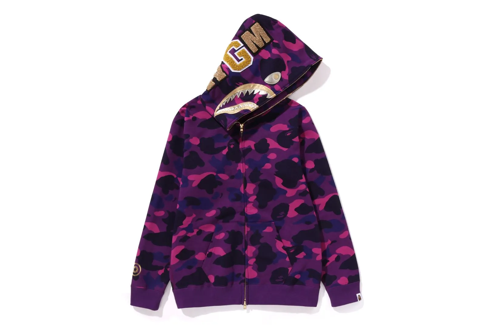COLOR CAMO SHARK FULL ZIP HOODIE sold by Bape product image thumbnail 5