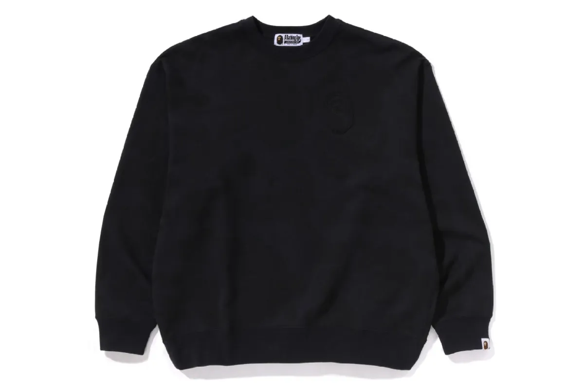 INK CAMO APE HEAD BADGE CREWNECK sold by Bape