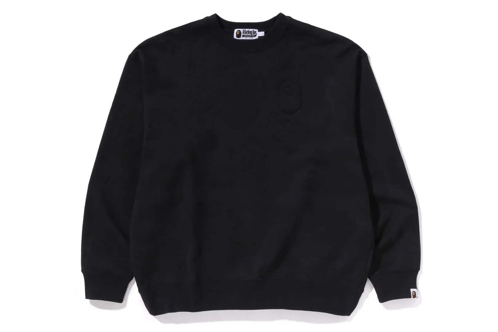 INK CAMO APE HEAD BADGE CREWNECK sold by Bape