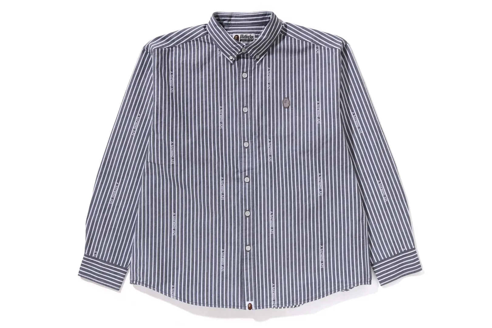 APE HEAD ONE POINT LOGO STRIPES SHIRT sold by Bape