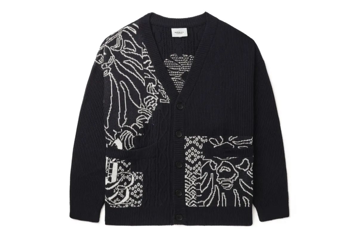 BAPE BLACK LOGO CARDIGAN sold by Bape