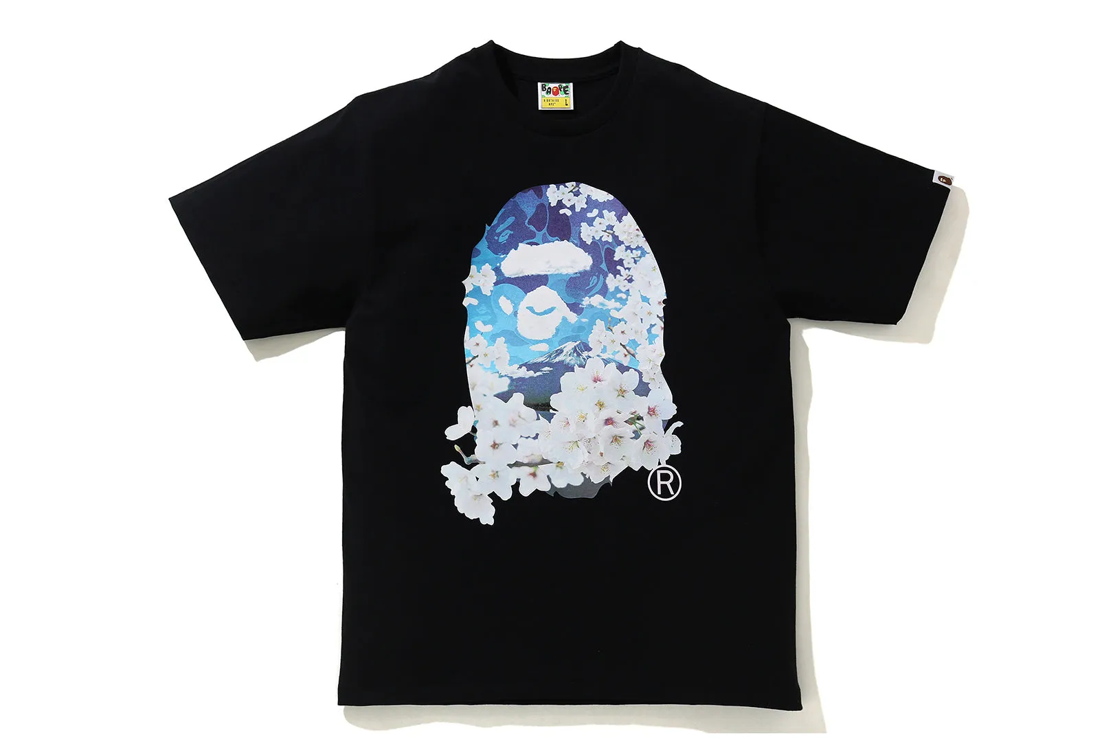 SAKURA PHOTO APE HEAD TEE sold by Bape