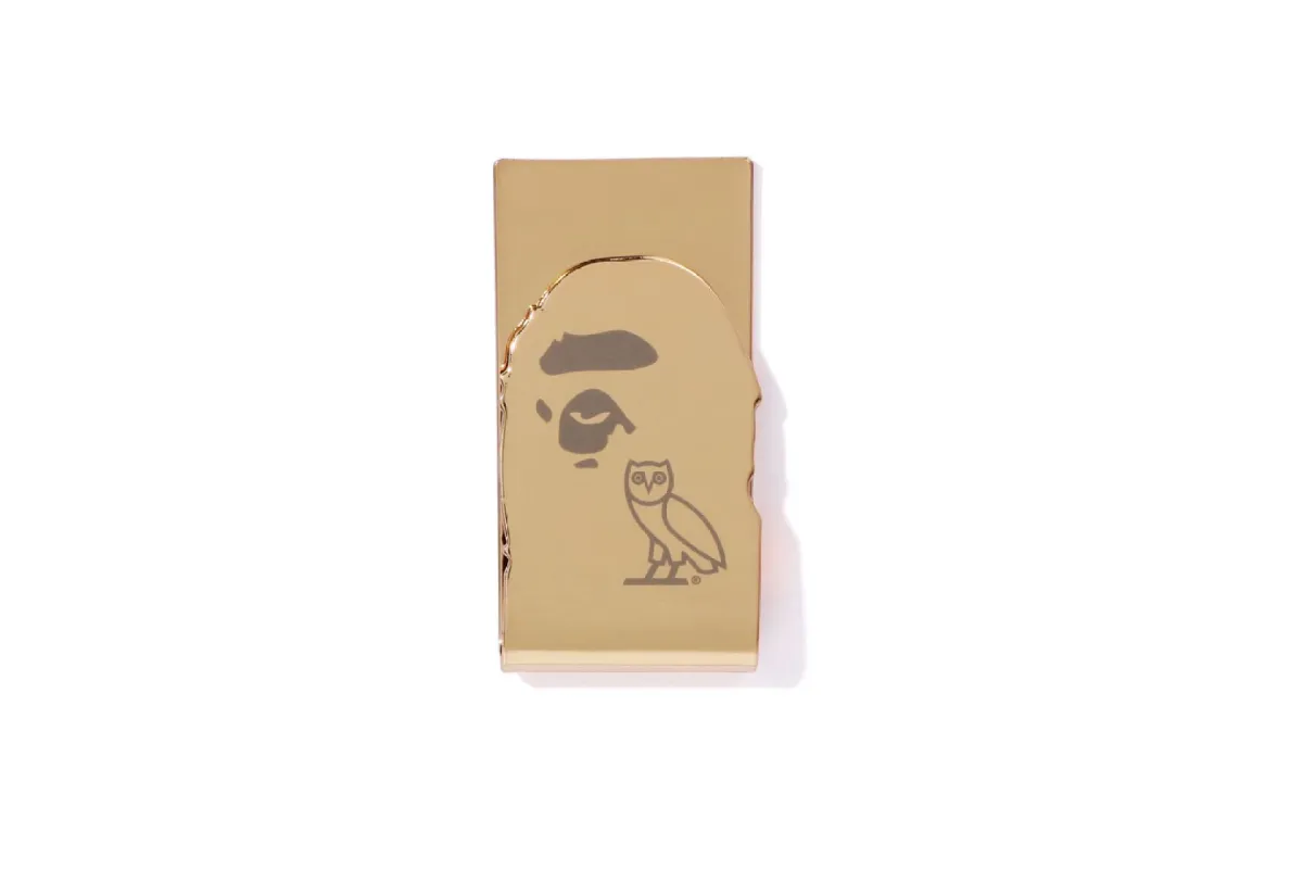 【 BAPE X OVO 】APE HEAD MONEY CLIP sold by Bape