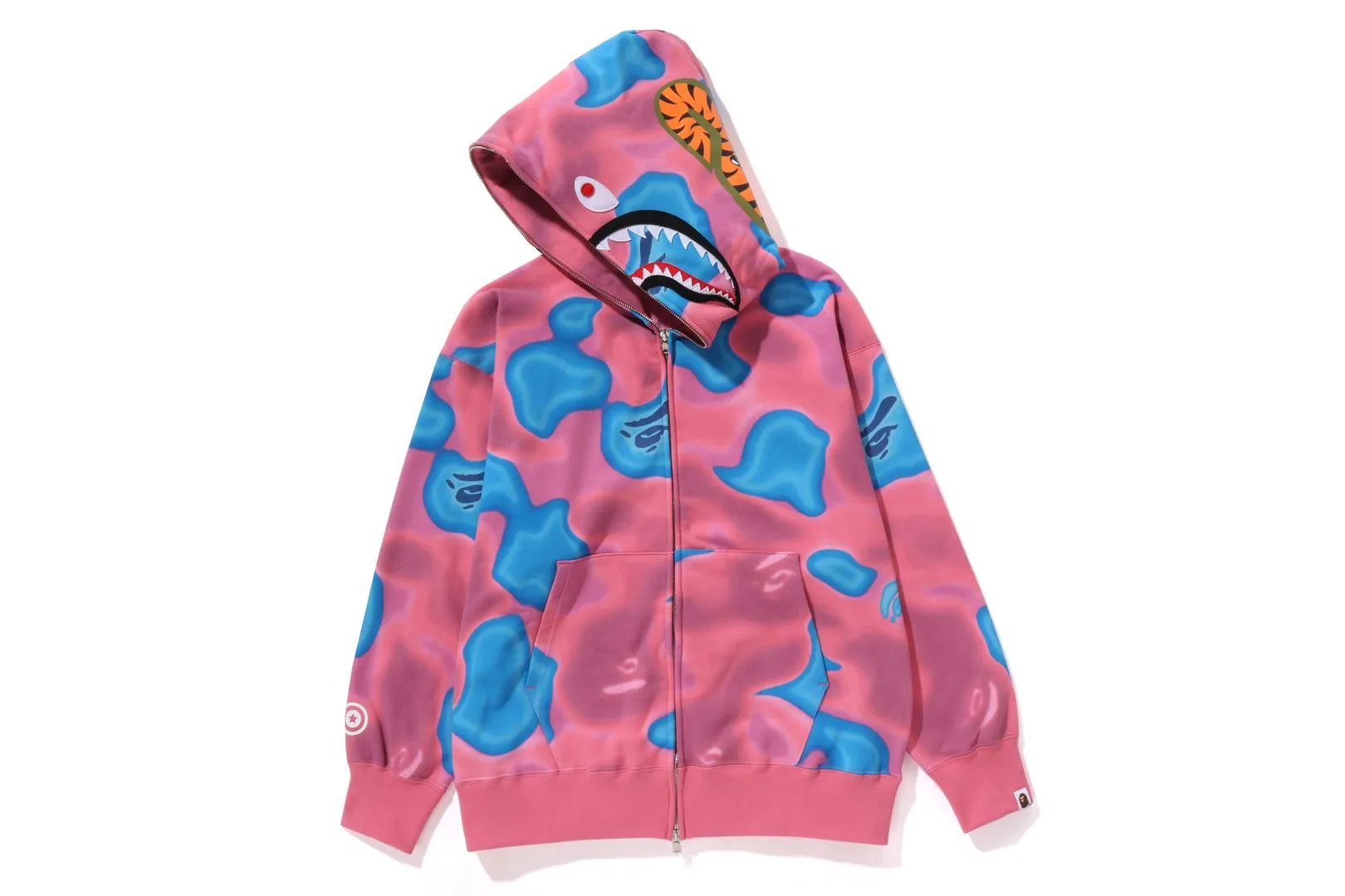 LIQUID CAMO SHARK RELAXED FIT FULL ZIP HOODIE sold by Bape product image thumbnail 2