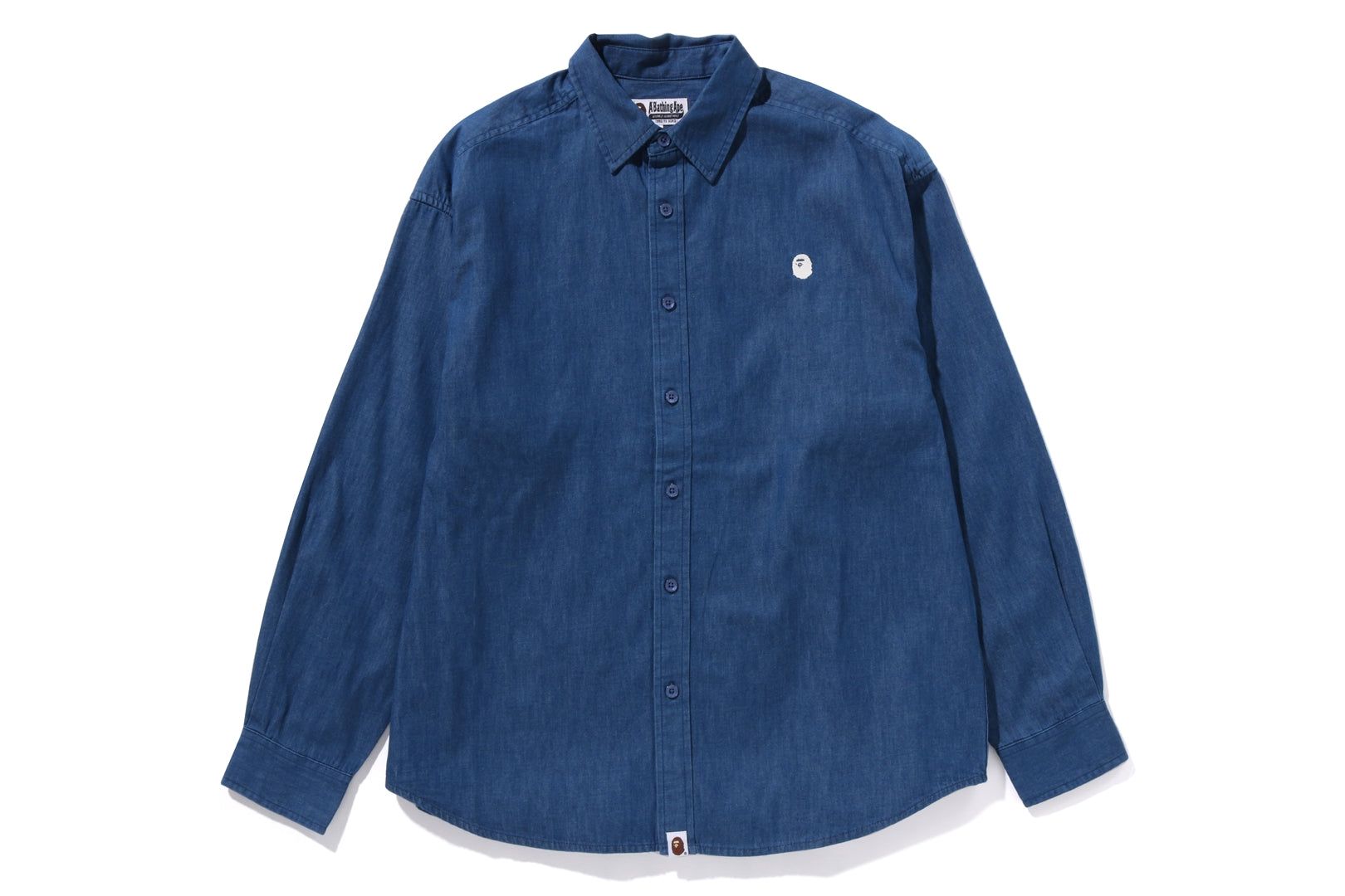 APE HEAD ONE POINT DENIM SHIRT sold by Bape