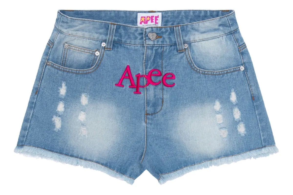 DENIM SHORTS made by Bape