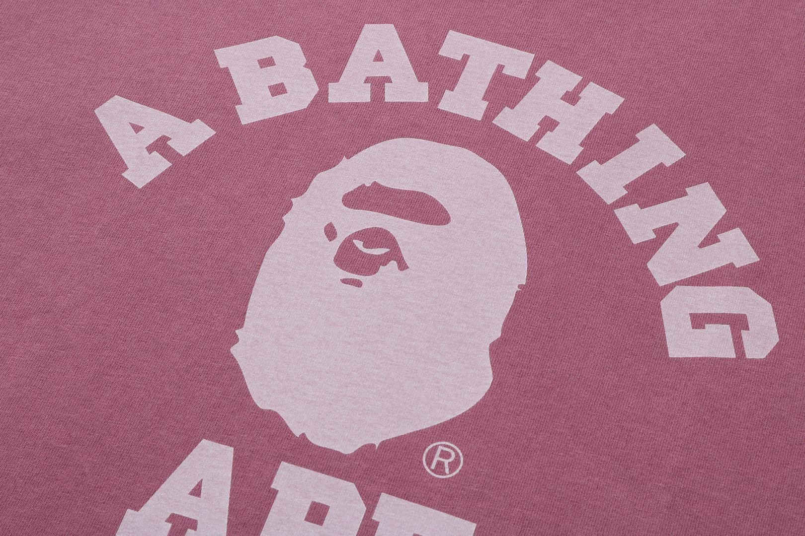 PIGMENT DYED COLLEGE RELAXED FIT TEE sold by Bape product image thumbnail 10