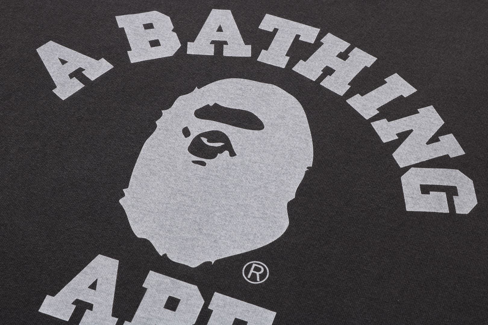 PIGMENT DYED COLLEGE RELAXED FIT TEE sold by Bape product image thumbnail 2