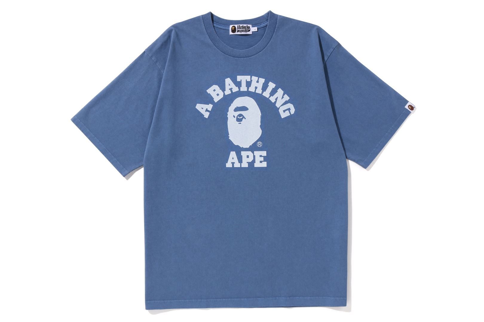 PIGMENT DYED COLLEGE RELAXED FIT TEE sold by Bape product image thumbnail 7