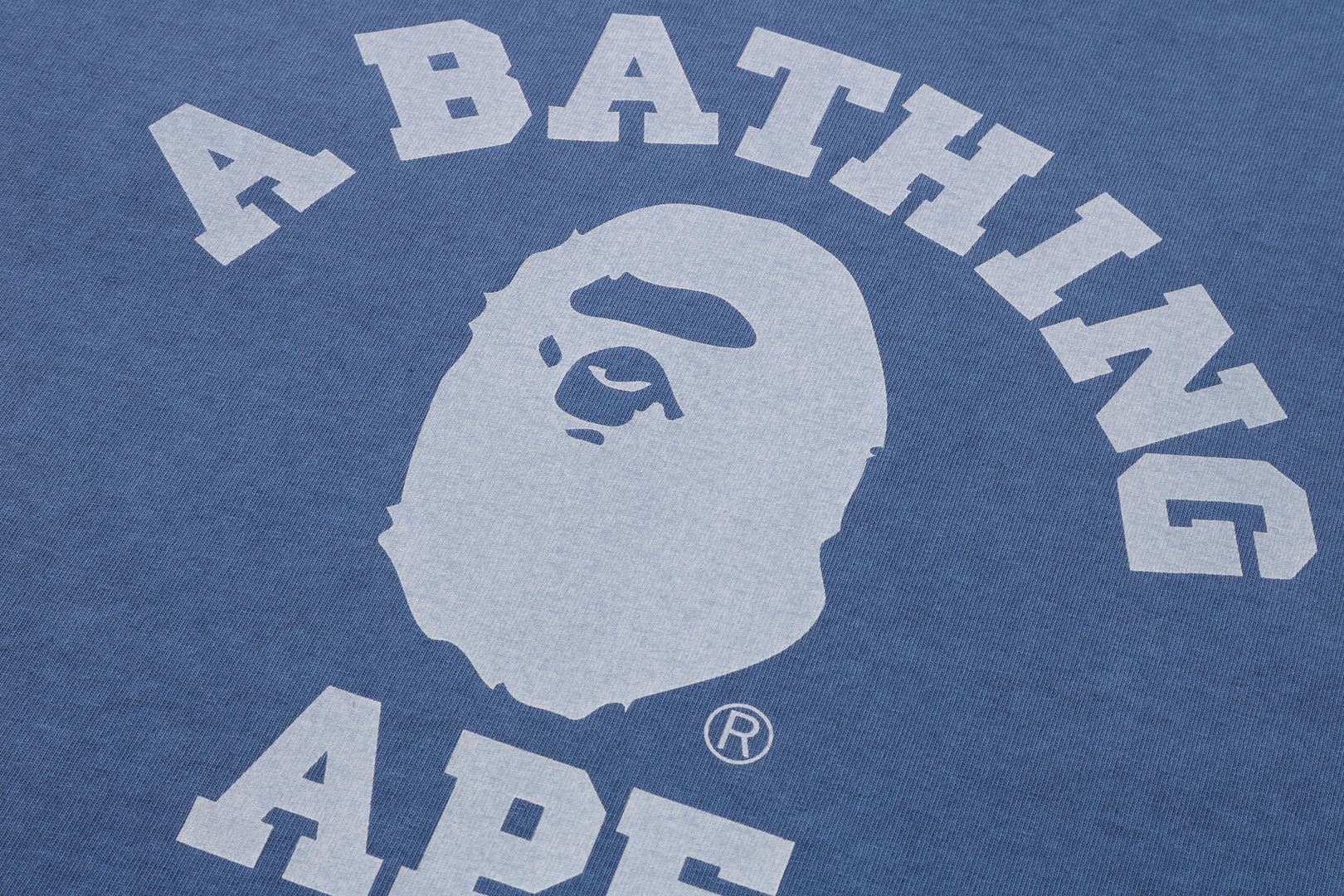 PIGMENT DYED COLLEGE RELAXED FIT TEE sold by Bape product image thumbnail 5