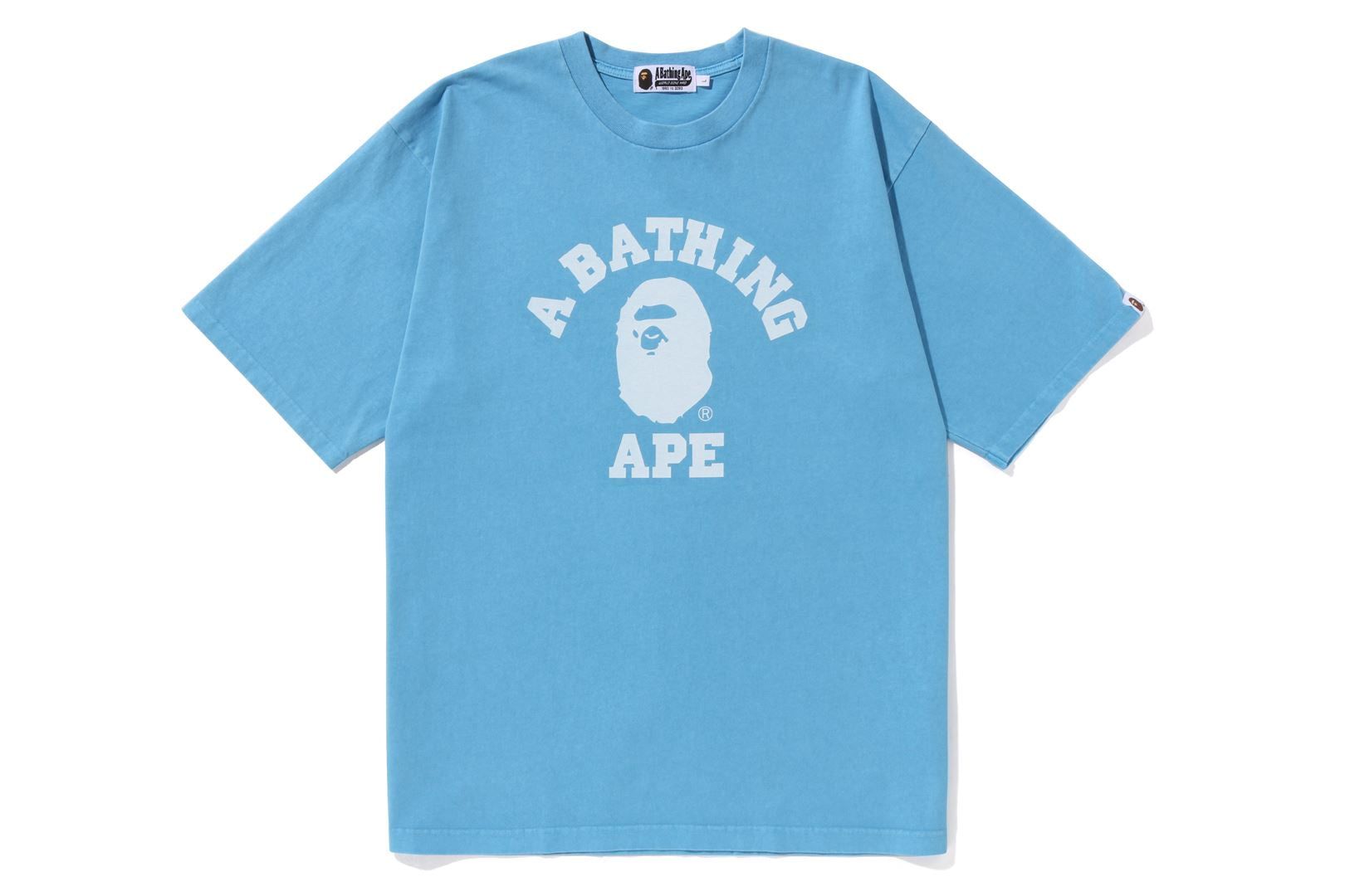 PIGMENT DYED COLLEGE RELAXED FIT TEE sold by Bape product image thumbnail 3