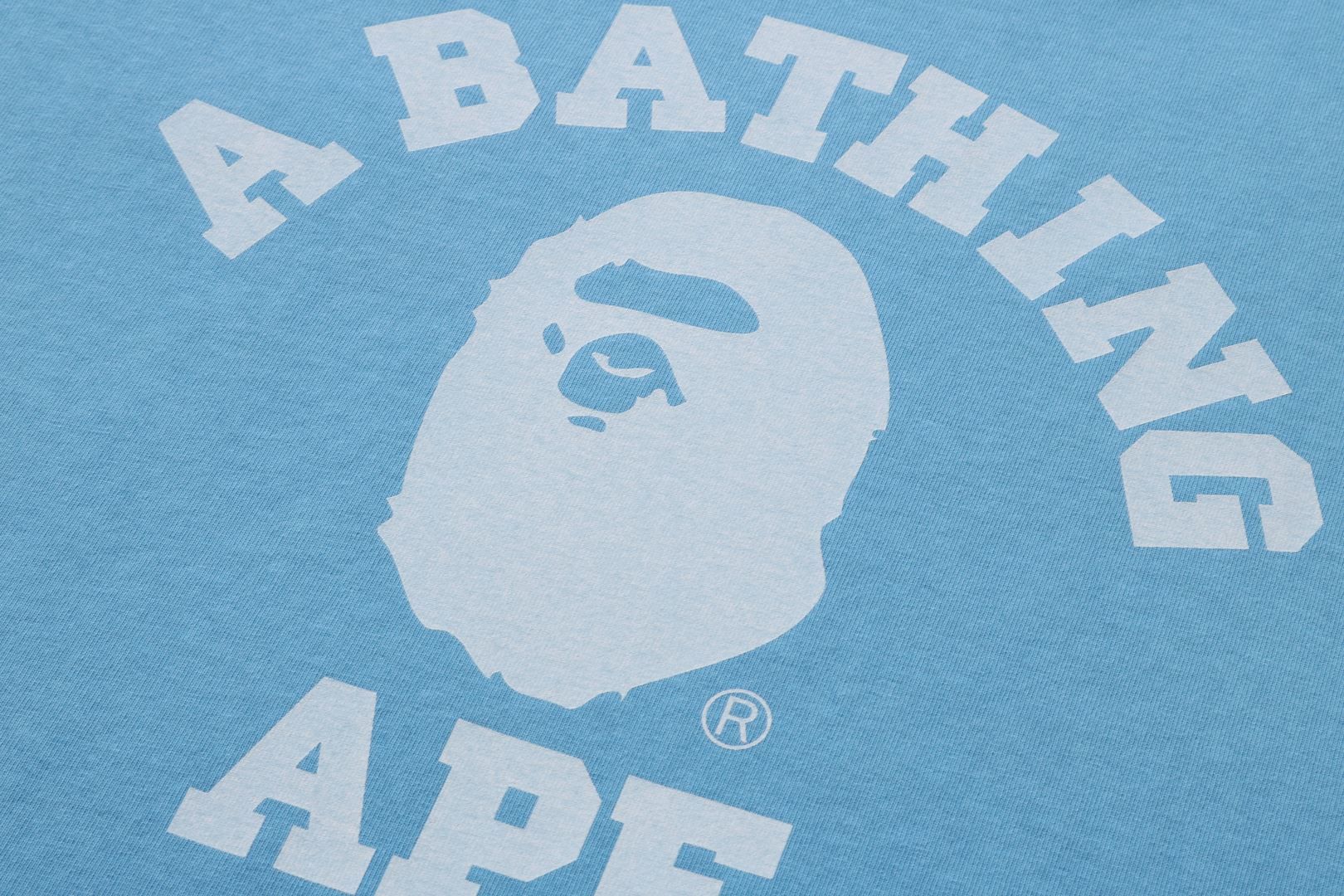 PIGMENT DYED COLLEGE RELAXED FIT TEE sold by Bape product image thumbnail 4
