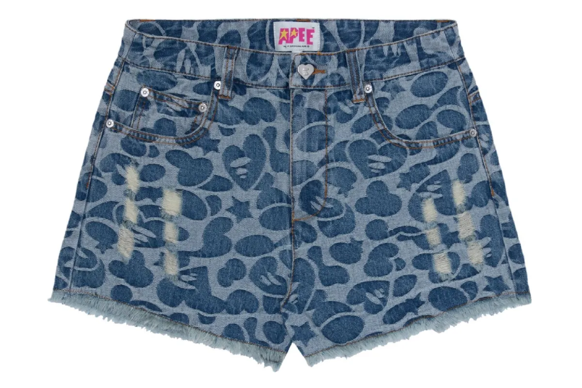 DENIM SHORTS made by Bape