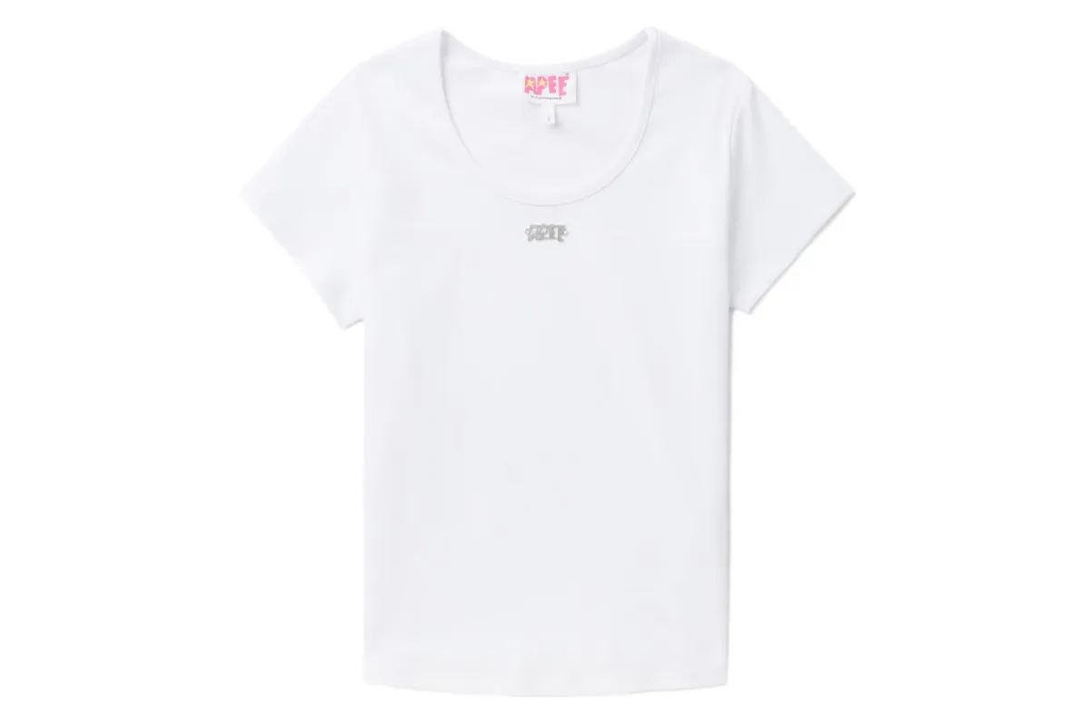 METAL TRIM OVERLOCK STITCHING TEE sold by Bape