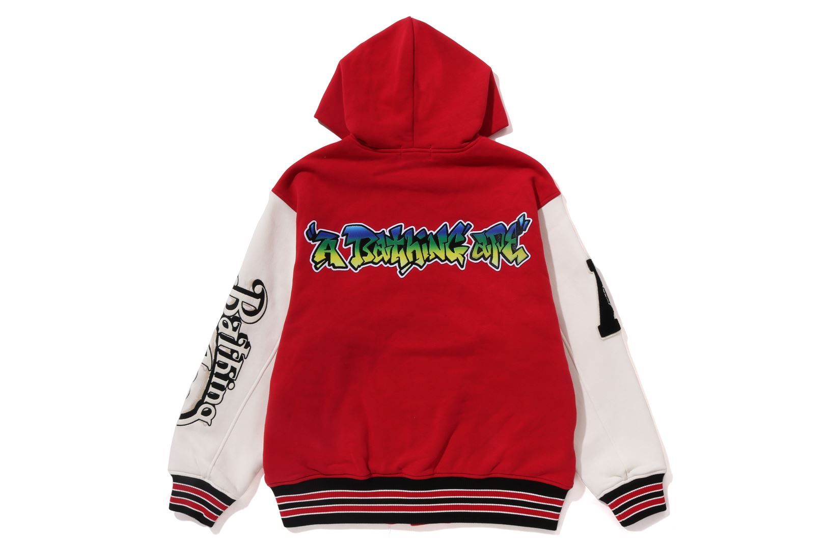 LUX SPORT BADGES OVERSIZED HOODED SWEAT VARSITY JACKET sold by Bape product image thumbnail 2