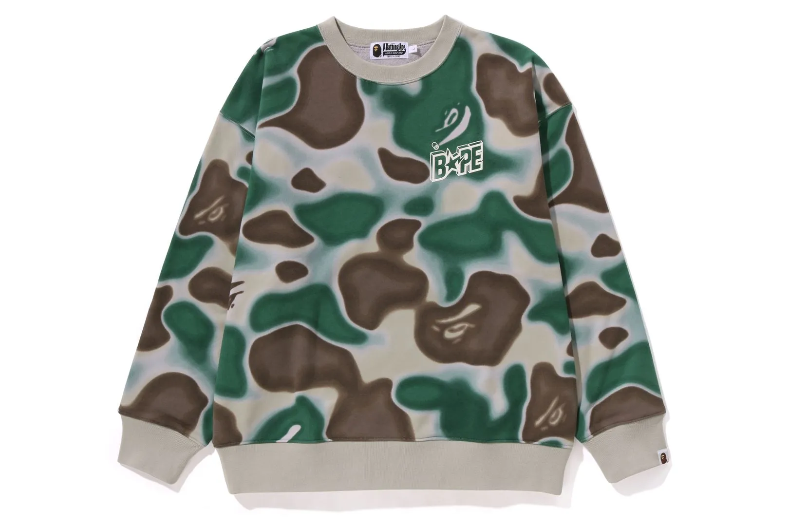 LIQUID CAMO BAPE STA RELAXED FIT CREWNECK SWEAT sold by Bape product image thumbnail 5