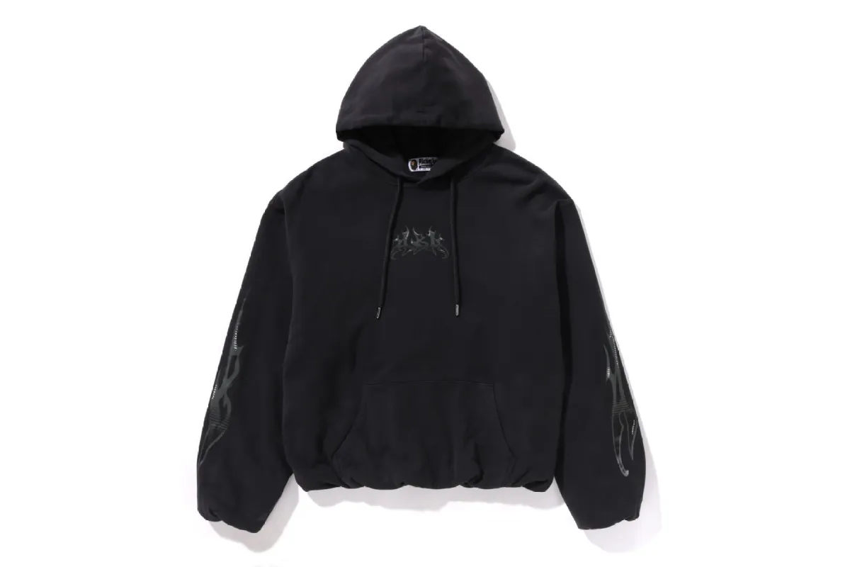 FLAME GARMENT DYED PULLOVER HOODIE sold by Bape