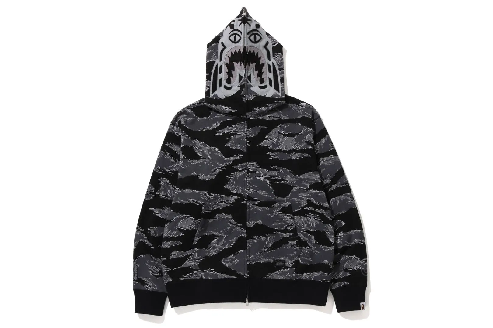 TIGER CAMO TIGER RELAXED FIT FULL ZIP HOODIE sold by Bape
