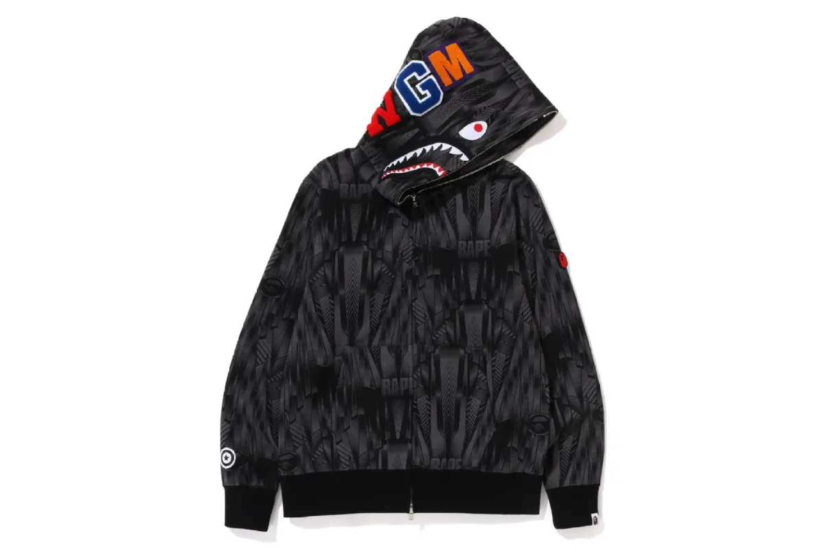 Livestock BAPE 30th Anniversary Shark Full Zip Hoodie / Red