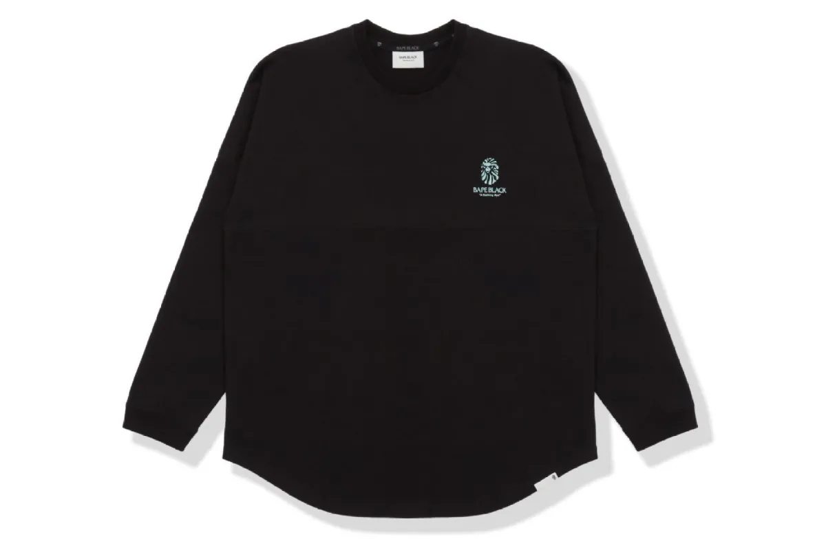 【 BAPE BLACK 】LOGO LONG SLEEVE TEE sold by Bape