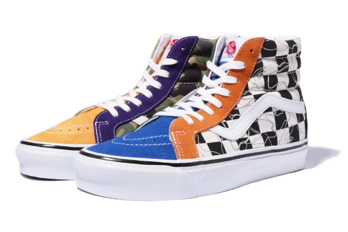 【 BAPE X VANS 】MULTI CAMO SK8-HI sold by Bape