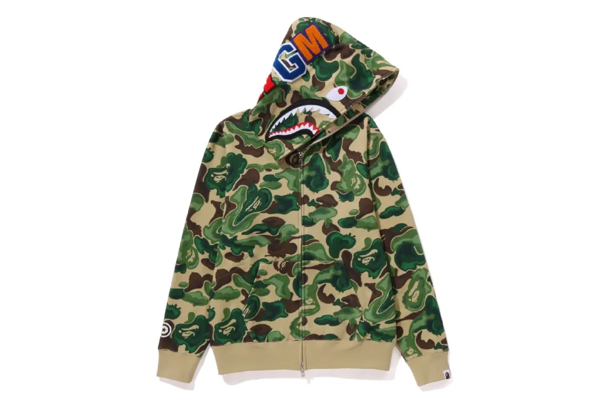 BAPE ART CAMO SHARK FULL ZIP HOODIE sold by Bape
