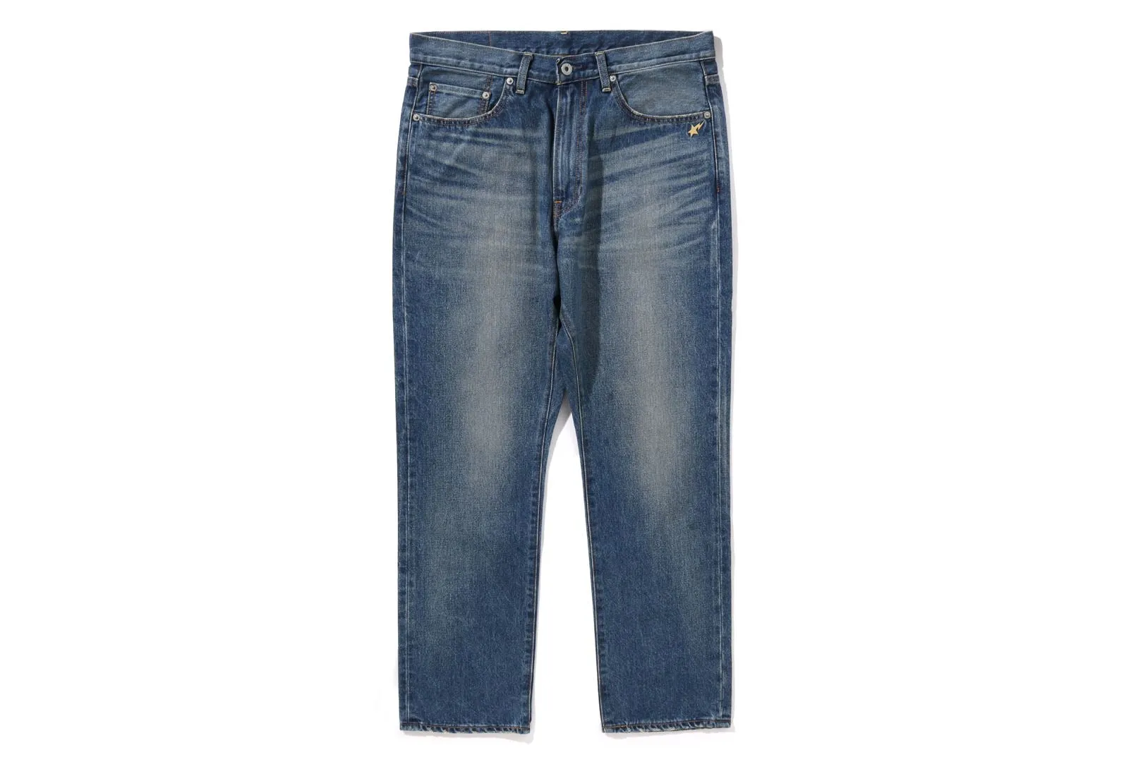 DAMAGE DENIM PANTS sold by Bape