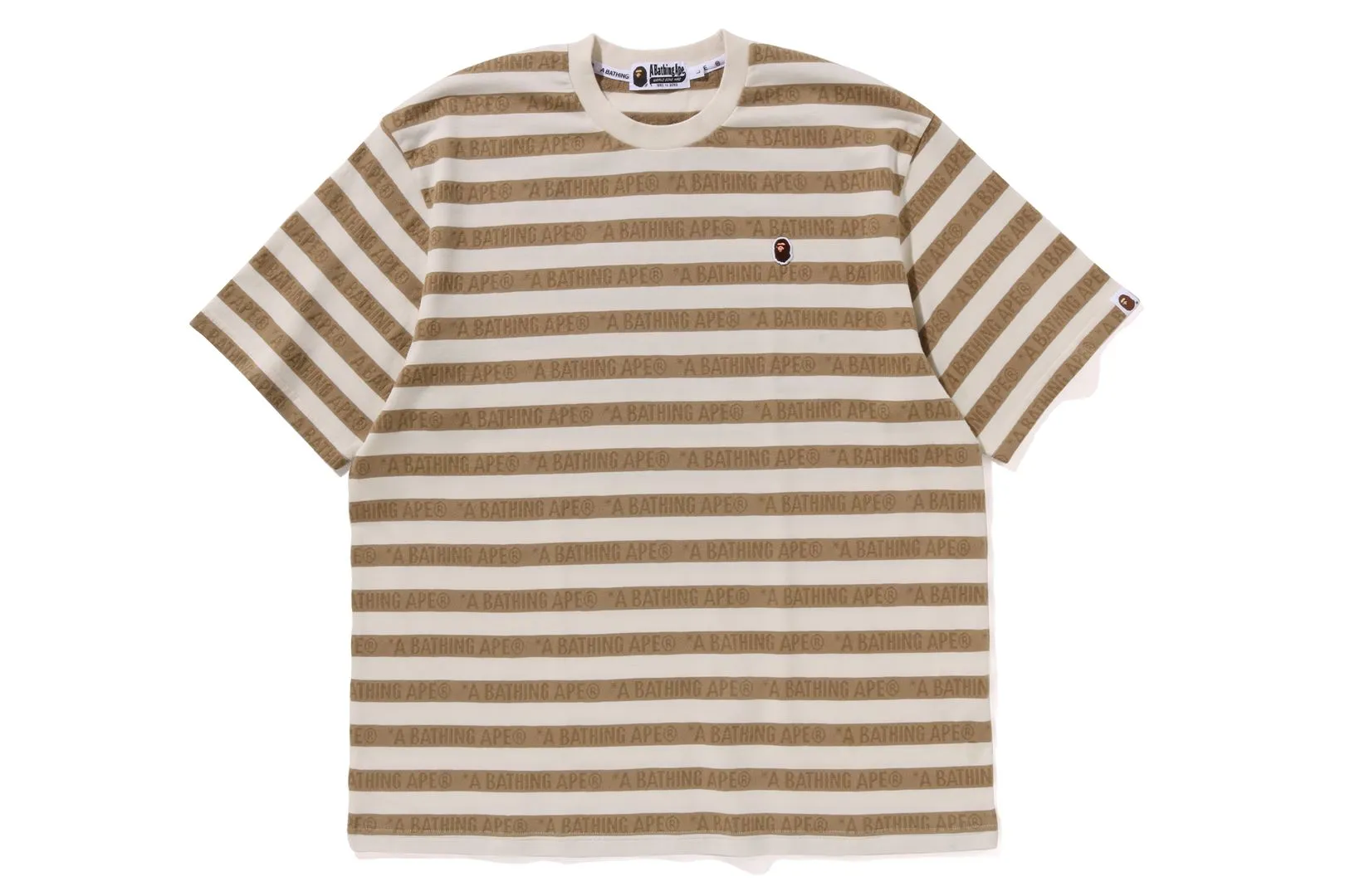 APE HEAD ONE POINT SPORT STRIPE RELAXED FIT TEE sold by Bape