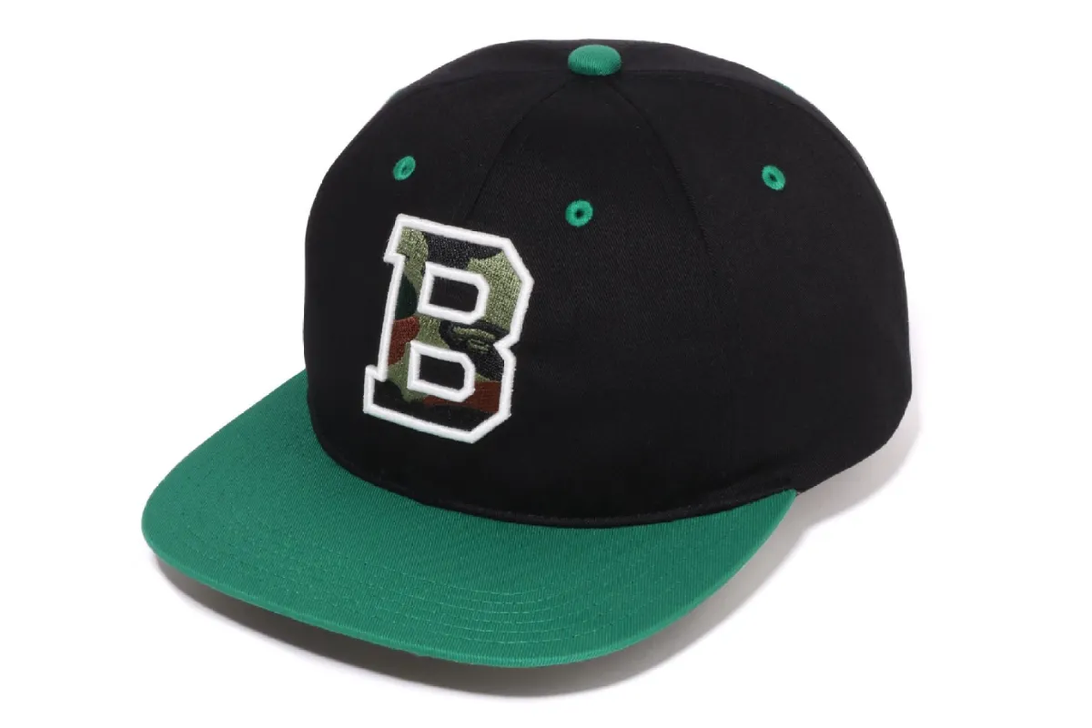 COLOR BLOCK SNAP BACK CAP sold by Bape