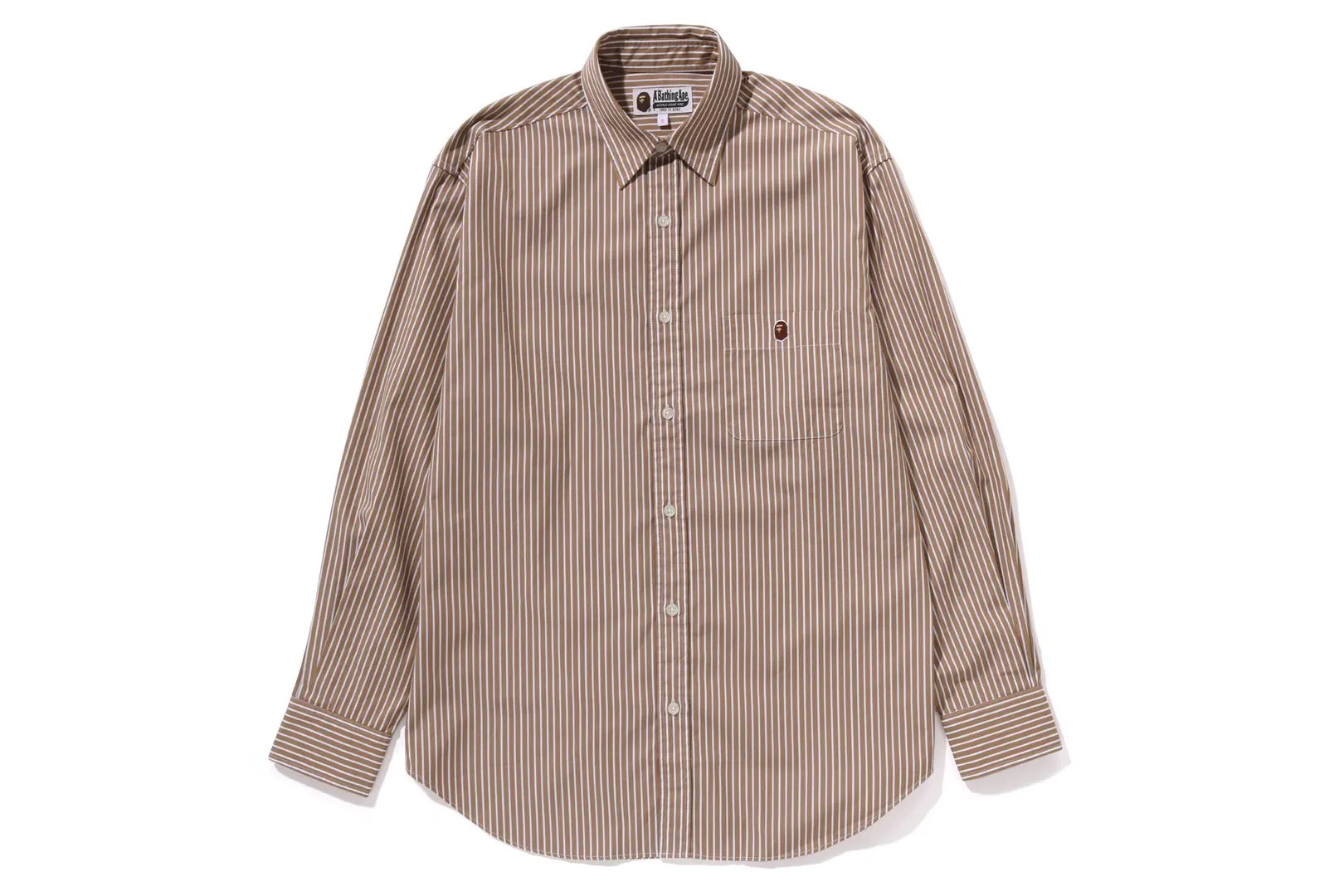 APE HEAD ONE POINT STRIPED SHIRT sold by Bape