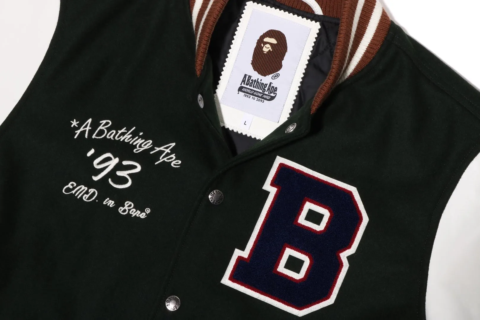 【 BAPE X END. 】VARSITY JACKET sold by Bape product image thumbnail 3