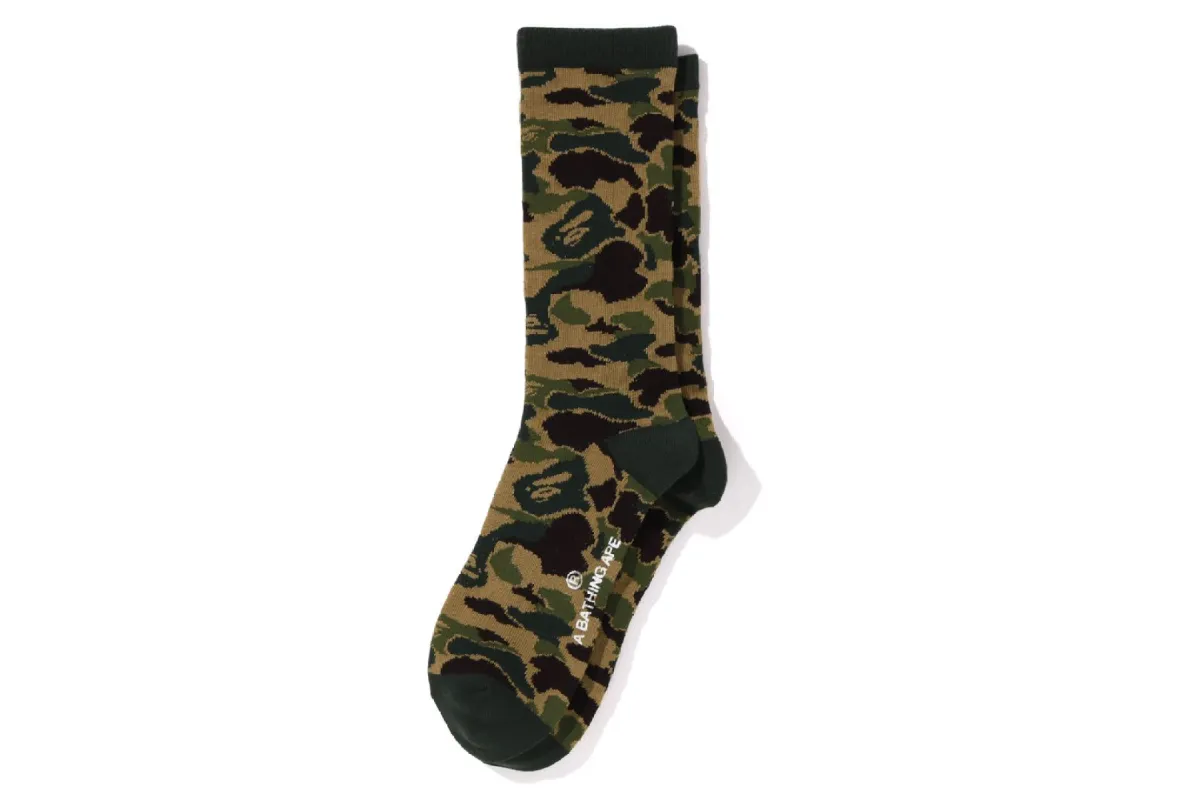 ABC CAMO JACQUARD SOCKS sold by Bape