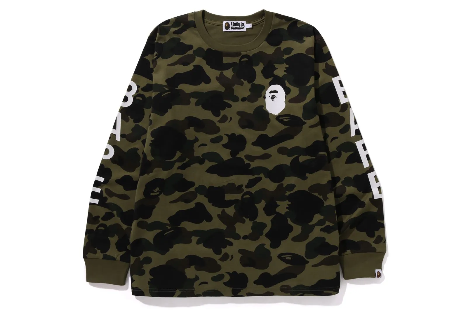 1ST CAMO L/S TEE sold by Bape