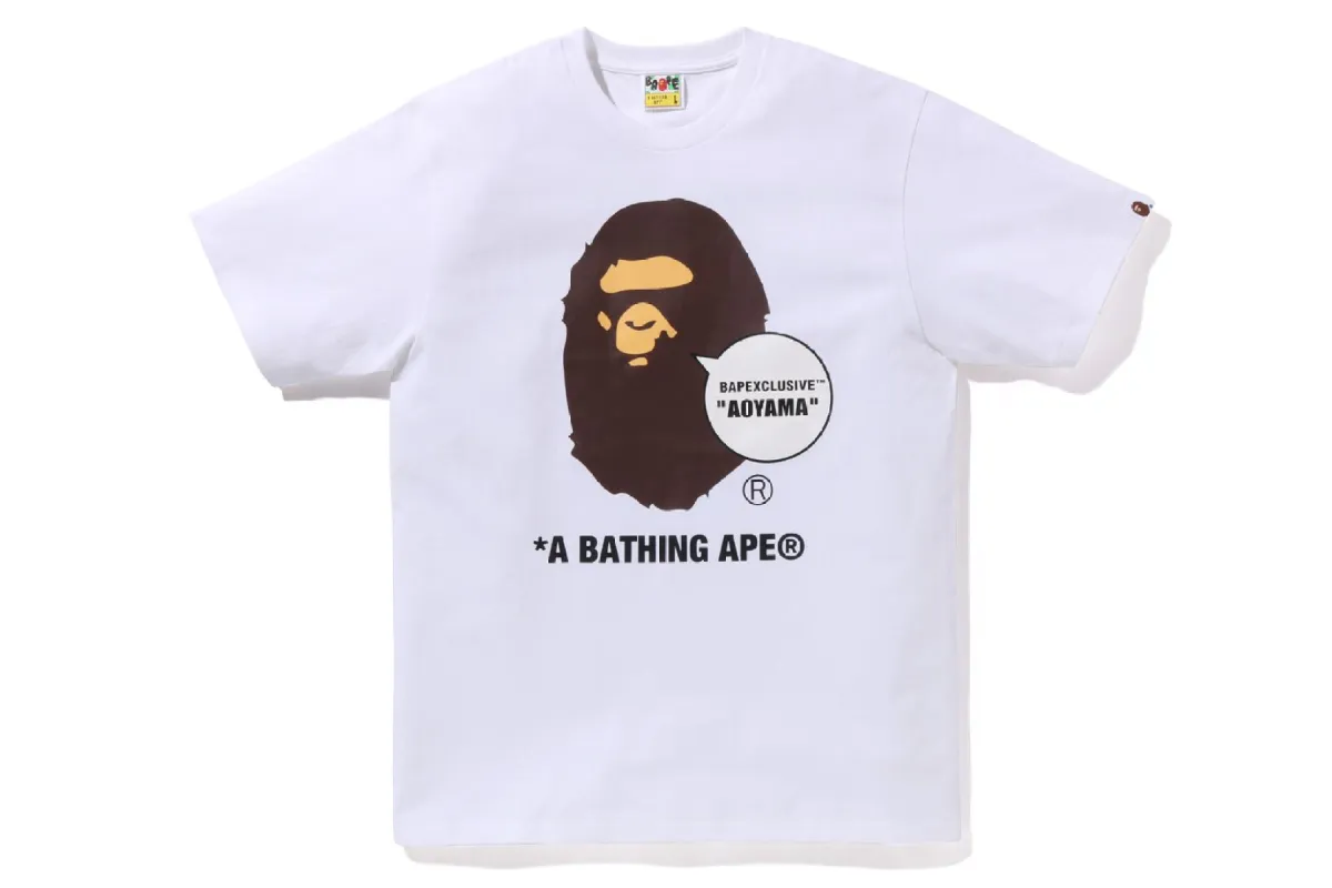 BAPEXCLUSIVE AOYAMA APE HEAD TEE sold by Bape