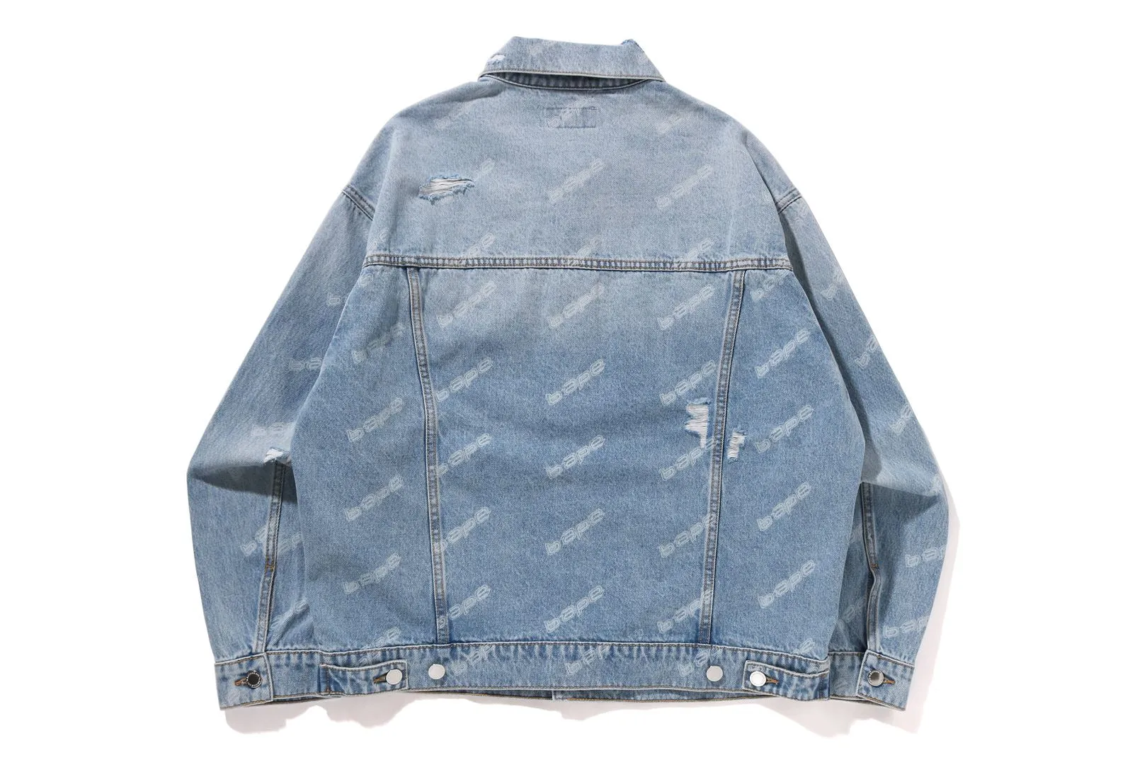 BAPE HEXAGRAM LASER DESTROY DENIM JACKET sold by Bape product image thumbnail 2