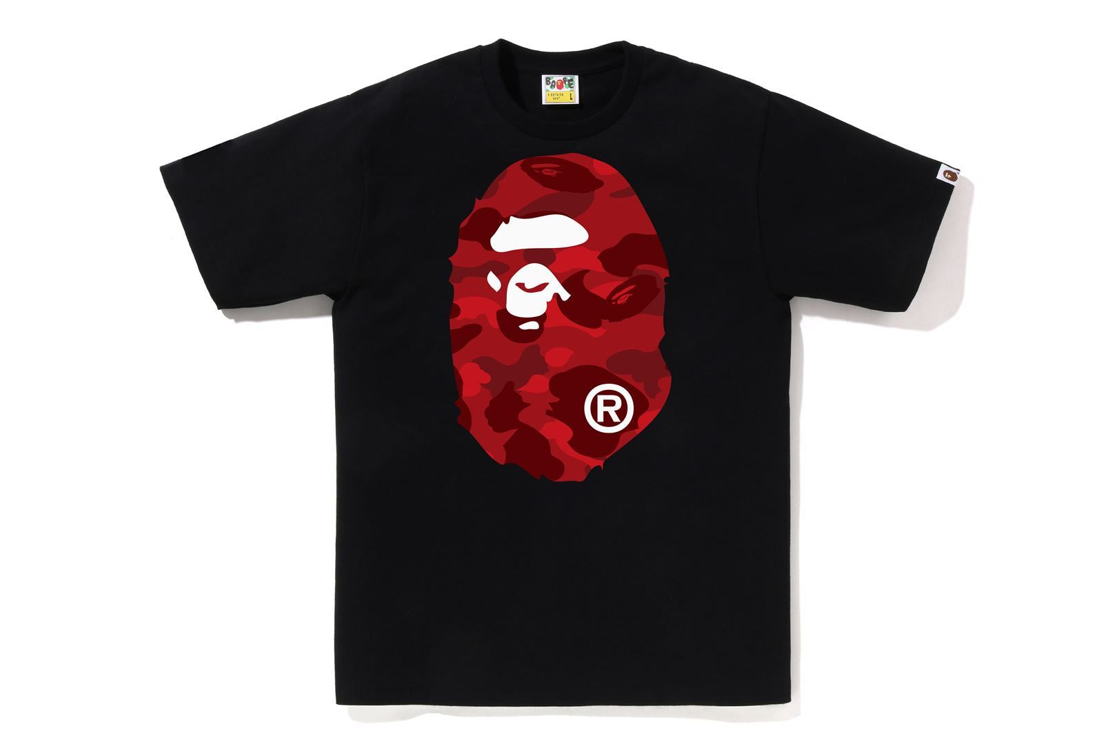 COLOR CAMO BIG APE HEAD TEE sold by Bape