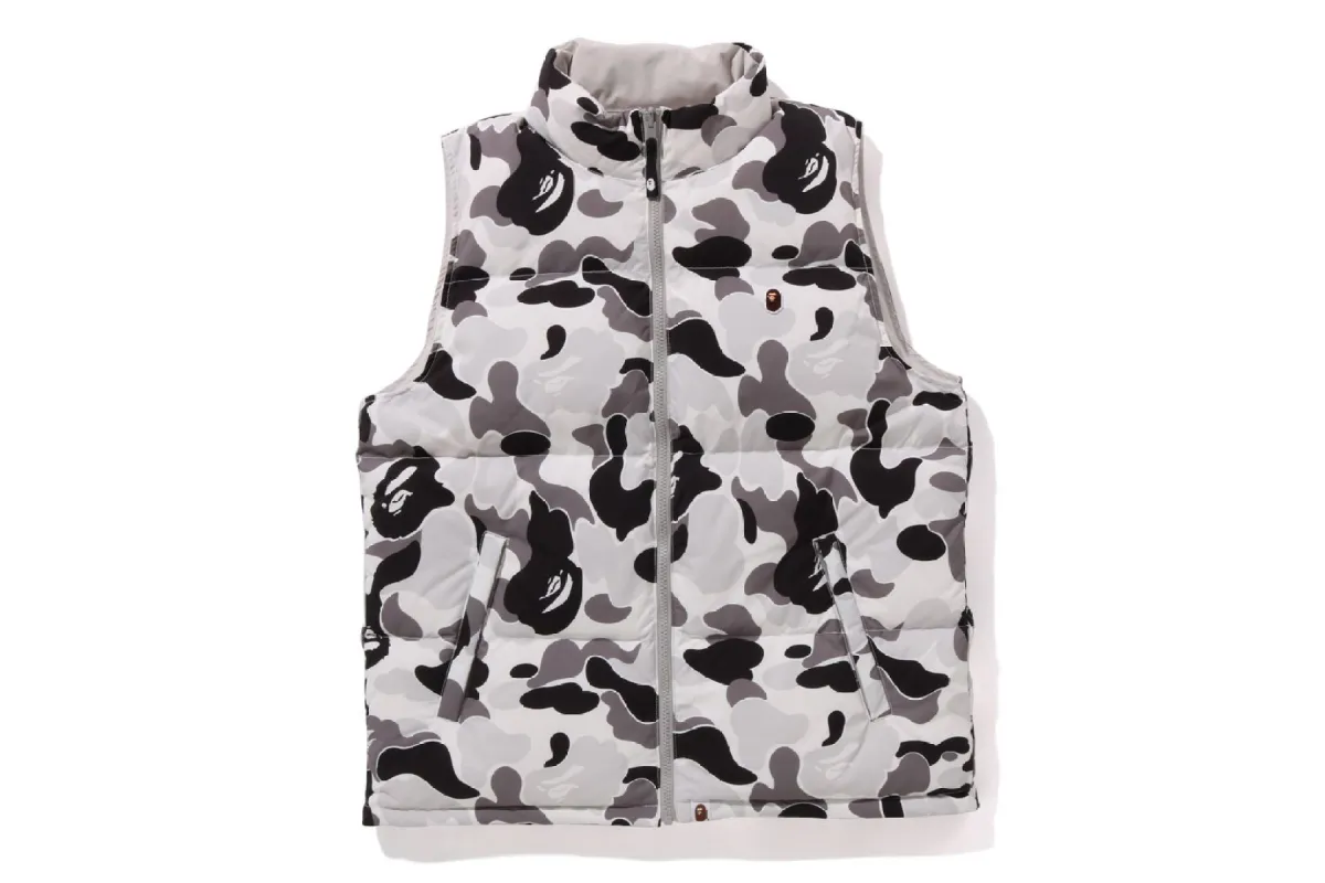 ABC CAMO REVERSIBLE DOWN VEST sold by Bape