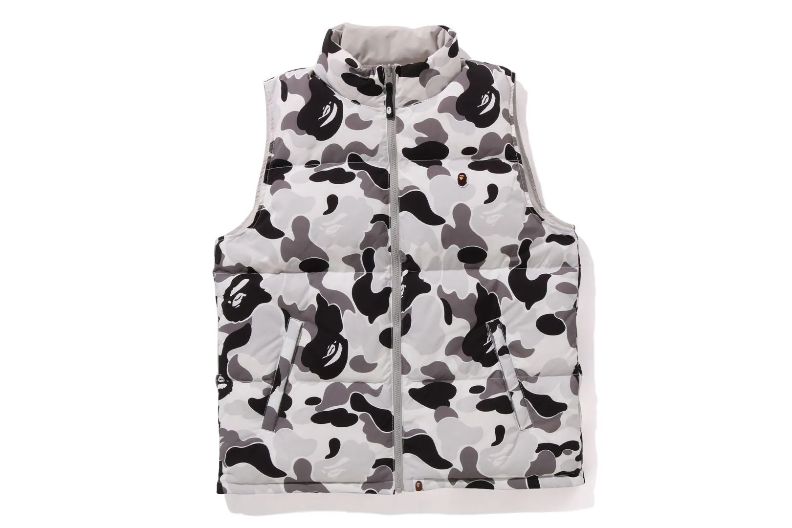 ABC CAMO REVERSIBLE DOWN VEST sold by Bape