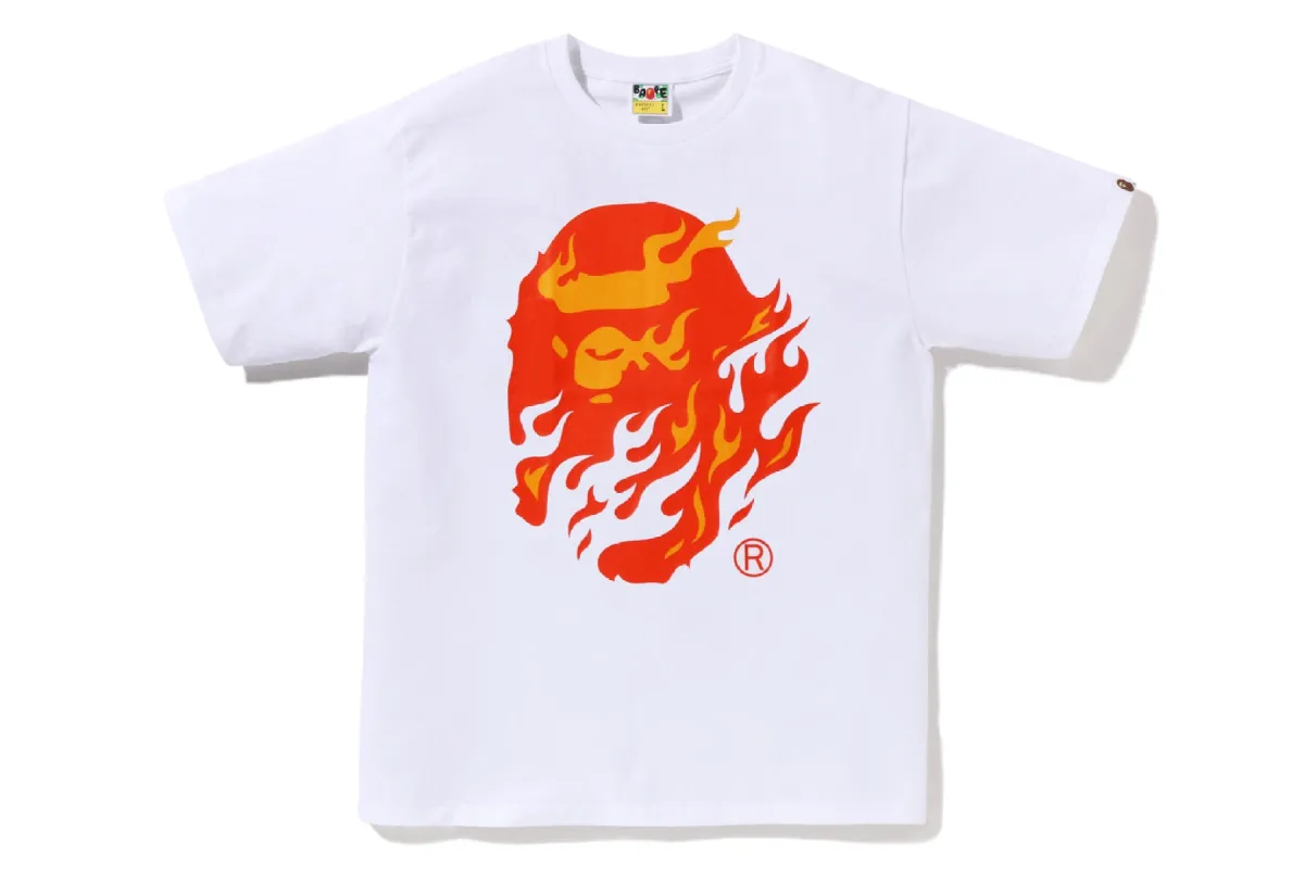 FLAME APE HEAD TEE sold by Bape