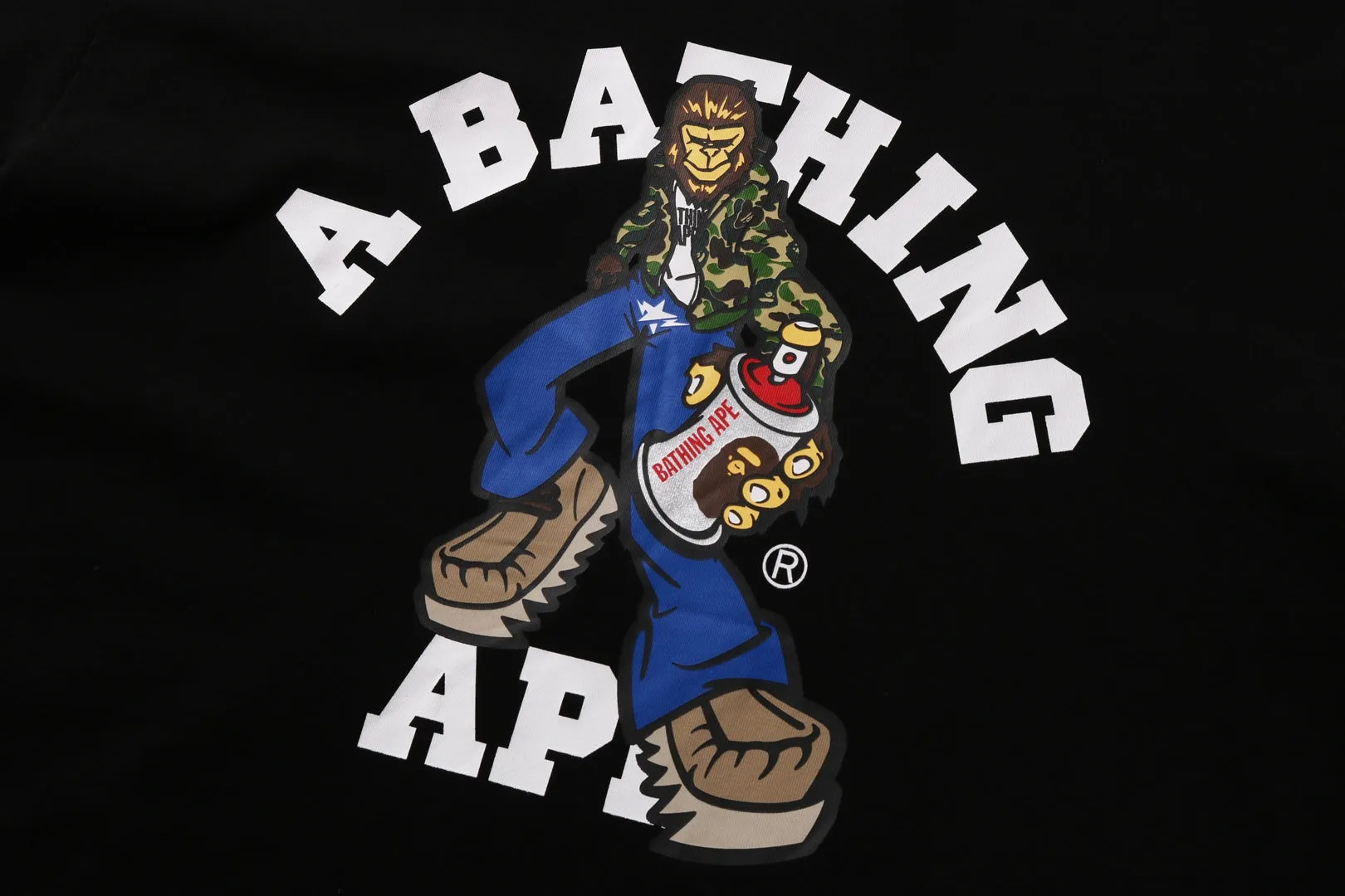 GRAFFITI CHARACTER COLLEGE RELAXED FIT TEE sold by Bape product image thumbnail 2