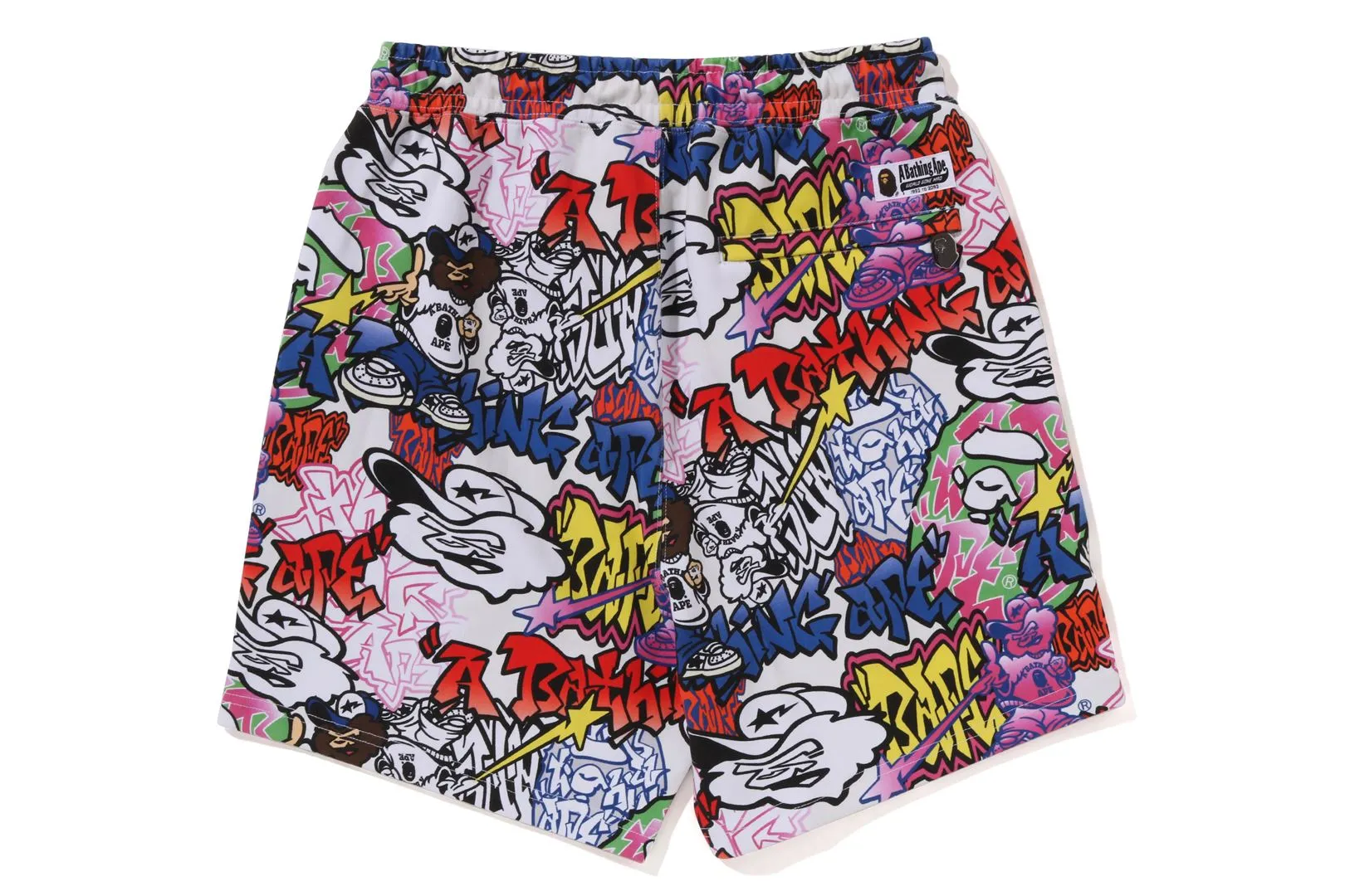 GRAFFITI PATTERN BEACH SHORTS sold by Bape product image thumbnail 2